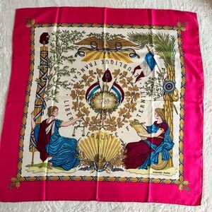 Stunning commemorative Hermes scarf.